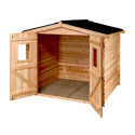 Abri DUBLIN 5,32m² en madriers Douglas 28mm sans plancher - HABRITA
