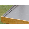 Option couverture bâche de toit autocollante pour abris toit plat