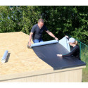 Option couverture bâche de toit autocollante pour abris toit plat