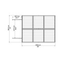 Abri de jardin en polycarbonate 3,97m² Skylight Amber - Palram