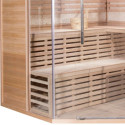 Sauna traditionnel LUXE 5-6 places SNÖ + poêle SAWO 9000W - SNÖ
