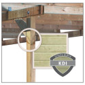 Kiosque rectangulaire en bois autoclave 12,4m² Perida – avec shingles – Karibu