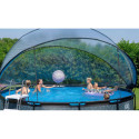 Dôme de piscine hors sol PVC transparent diamètre 470cm hauteur 260cm - Exit Toys