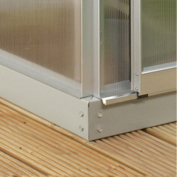 Embase H.6cm en acier pour les serres de jardin Vitavia