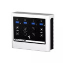 Sauna traditionnel d'angle LARIN avec poêle Easy Bio 9000W - avec porte moderne KARIBU