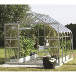 Serre de jardin Diana 8,3m² en aluminium et verre de sécurité 3mm - Vitavia