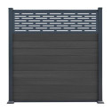 Clôture en bois composite premium 180xH.190cm - coloris gris anthracite - Compolife