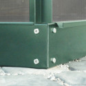Embase H.6cm en acier vert pour les serres de jardin 6,7m² - Vitavia