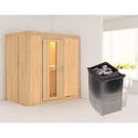 Sauna traditionnel VARIADO - poêle avec contrôle intégré sans couronne - KARIBU