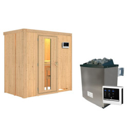 Sauna traditionnel VARIADO - poêle avec contrôle externe sans couronne - KARIBU
