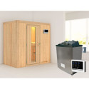 Sauna traditionnel VARIADO - poêle avec contrôle externe sans couronne - KARIBU