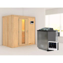 Sauna traditionnel VARIADO avec poêle Easy Bio 9000W sans couronne - KARIBU