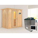 Sauna traditionnel VARIADO avec poêle 9000W ctrl externe avec couronne - KARIBU