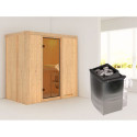 Sauna traditionnel VARIADO avec poêle 9000W ctrl intégré sans couronne - KARIBU