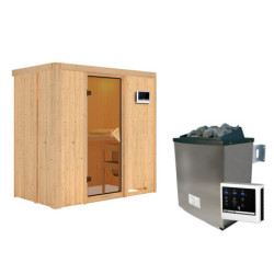 Sauna traditionnel VARIADO avec poêle 9000W ctrl externe sans couronne - KARIBU