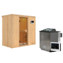 Sauna traditionnel VARIADO avec poêle Easy Bio 9000W sans couronne - KARIBU