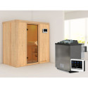 Sauna traditionnel VARIADO avec poêle Easy Bio 9000W sans couronne - KARIBU
