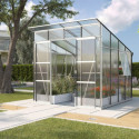 Serre de jardin Playa 7,6m² en aluminium anodisé et polycarbonate 6mm - Vitavia
