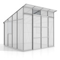 Serre de jardin Playa 7,6m² en aluminium anodisé et polycarbonate 6mm - Vitavia