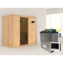 Sauna traditionnel VARIADO avec poêle 9000W ctrl externe sans couronne - KARIBU