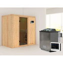 Sauna traditionnel VARIADO avec poêle Easy Bio 9000W sans couronne - KARIBU