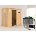 Sauna traditionnel VARIADO avec poêle 9000W ctrl externe et couronne - KARIBU
