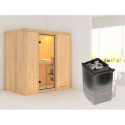Sauna traditionnel VARIADO - poêle 9000W ctrl intégré - sans couronne - KARIBU