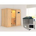 Sauna traditionnel VARIADO - poêle 9000W ctrl externe sans couronne - KARIBU