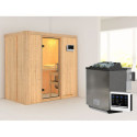 Sauna traditionnel VARIADO - poêle Easy Bio 9000W sans couronne - KARIBU