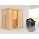 Sauna traditionnel VARIADO - poêle 9000W ctrl intégré et couronne - KARIBU