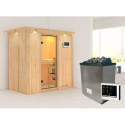Sauna traditionnel VARIADO - poêle 9000W ctrl externe et couronne - KARIBU