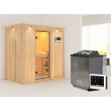 Sauna traditionnel VARIADO - poêle Easy Bio 9000W et couronne - KARIBU