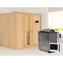 Sauna traditionnel BODIN - poêle Easy Bio 9000W sans couronne - KARIBU