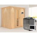 Sauna traditionnel BODIN - poêle Easy Bio 9000W et couronne - KARIBU