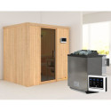Sauna traditionnel BODIN - poêle Easy Bio 9000W sans couronne - KARIBU