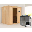 Sauna traditionnel BODIN - poêle Easy Bio 9000W et couronne - KARIBU