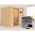 Sauna traditionnel BODIN - poêle Easy Bio 9000W sans couronne - KARIBU