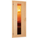 Sauna traditionnel d'angle CARIN - poêle 9000W ctrl externe sans couronne - KARIBU
