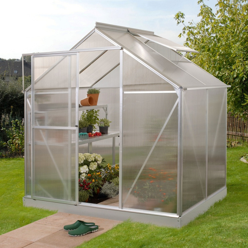 Serre Triton 2,5m² en aluminium et panneaux de polycarbonate 4mm - Vitavia
