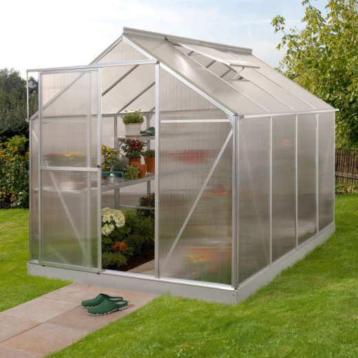 Serre Triton 5m² en aluminium et panneaux de polycarbonate 4mm - Vitavia