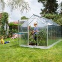 Serre Triton 7,5m² en aluminium et panneaux de polycarbonate 4mm - Vitavia