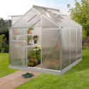 Serre Triton 3,8m² en aluminium et panneaux de polycarbonate 6mm - Vitavia