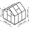 Serre Triton 3,8m² en aluminium et panneaux de polycarbonate 6mm - Vitavia
