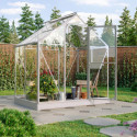 Serre Triton 2,5m² en aluminium et panneaux de verre de sécurité de 3mm - Vitavia