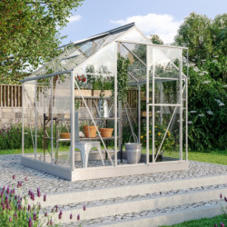 Serre Triton 3,8m² en aluminium et panneaux de verre de sécurité de 3mm - Vitavia