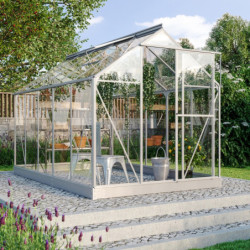 Serre Triton 6,2m² en aluminium et panneaux de verre de sécurité de 3mm - Vitavia